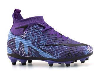 Air Laliga 600 Filet Krampon Çoraplı - Mor/Siyah/Desenli - Air Laliga