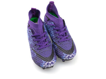 Air Laliga 600 Filet Krampon Çoraplı - Mor/Siyah/Desenli - Air Laliga