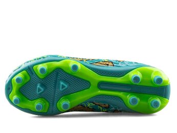 Air Laliga 600 Filet Krampon Çoraplı - Turkuaz/Altın/Desenli - 4