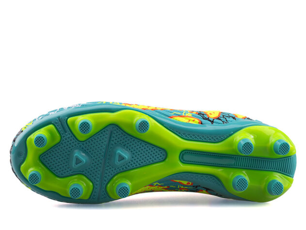 Air Laliga 600 Filet Krampon Çoraplı - Turkuaz/Sarı/Desenli - 4