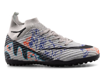 Air Laliga 600 Garson Halısaha Çoraplı - Buz/Siyah/Desenli - 1