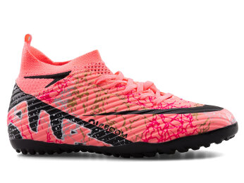 Air Laliga 600 Garson Halısaha Çoraplı - Pembe/Siyah/Desenli - Air Laliga