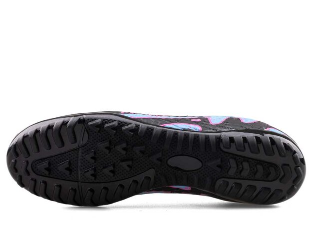 Air Laliga 600 Garson Halısaha Çoraplı - Siyah/Lila/Desenli - 4