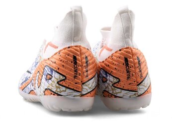 Air Laliga 600 Merdane Halısaha Çoraplı - Beyaz/Somon/Desenli - 3