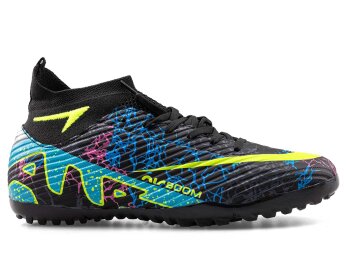 Air Laliga 600 Merdane Halısaha Çoraplı - Siyah/Sarı/Desenli - 1