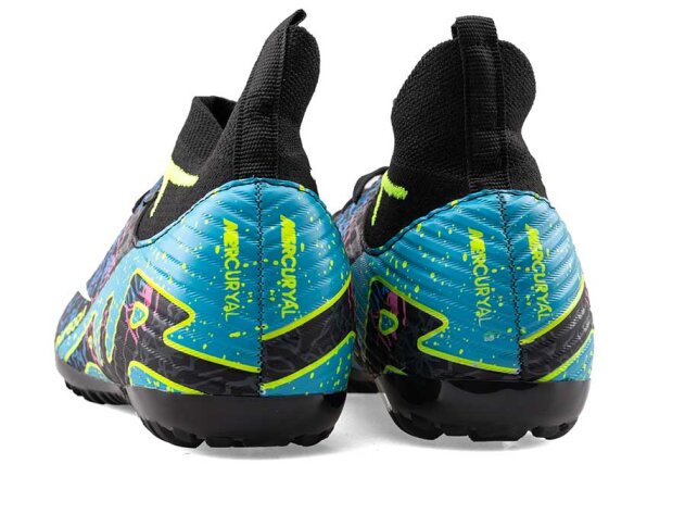 Air Laliga 600 Merdane Halısaha Çoraplı - Siyah/Sarı/Desenli - 3