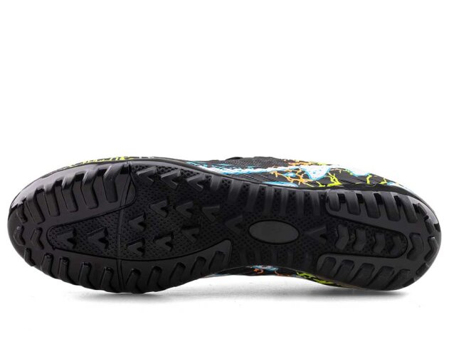 Air Laliga 600 Merdane Halısaha Çoraplı - Siyah/Turkuaz/Desenli - 4