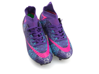 Air Laliga 600 Merdane Krampon Çoraplı - Mor/Fuşya/Desenli - 2