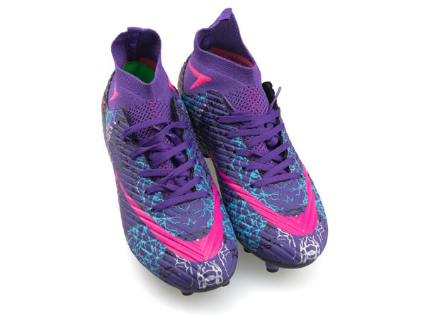 Air Laliga 600 Merdane Krampon Çoraplı - Mor/Fuşya/Desenli - 2