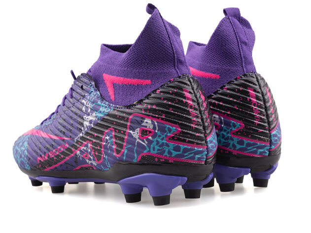 Air Laliga 600 Merdane Krampon Çoraplı - Mor/Fuşya/Desenli - 3