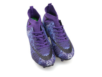 Air Laliga 600 Merdane Krampon Çoraplı - Mor/Siyah/Desenli - 2