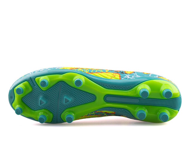 Air Laliga 600 Merdane Krampon Çoraplı - Turkuaz/Sarı/Desenli - 4