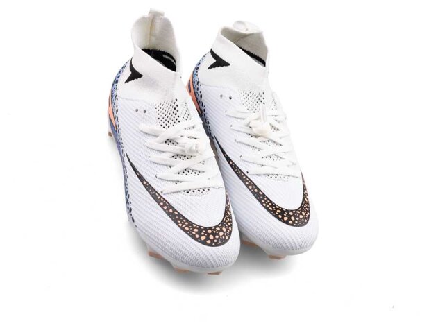 Air Laliga 610 Merdane Krampon Çoraplı - Beyaz/Siyah - 2