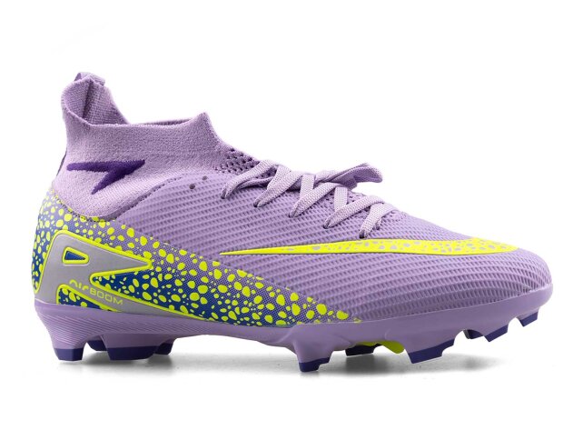 Air Laliga 610 Merdane Krampon Çoraplı - Lila/Sarı - 1