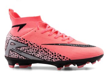 Air Laliga 610 Merdane Krampon Çoraplı - Pembe/Siyah - 1