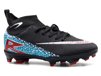 Air Laliga 610 Merdane Krampon Çoraplı - Siyah/Kırmızı - Air Laliga