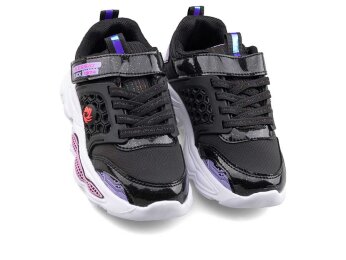 Alessio 019 Patik Su İtici Işıklı - Siyah/Lila/Beyaz T - Alessio