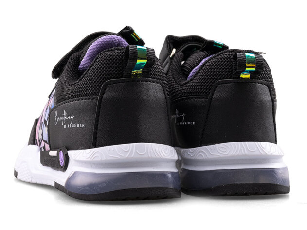 Alessio 039 Patik Cilt Işıklı - Siyah/Lila/Beyaz/Siyah T - 3