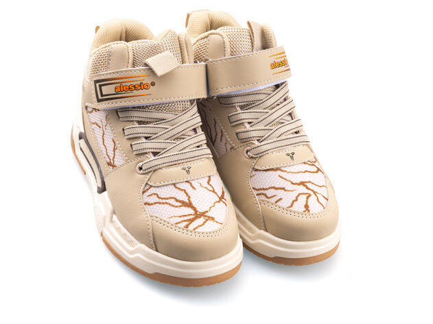 Alessio 042 Patik Cilt Su İtici Işıklı - Bej/B.K.T - 2