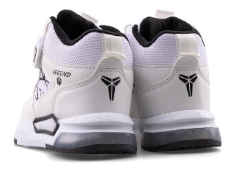 Alessio 042 Patik Cilt Su İtici Işıklı - Beyaz/Siyah - 3