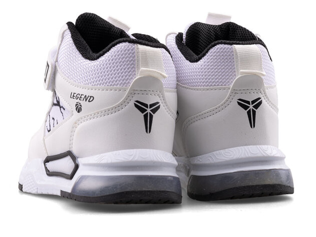 Alessio 042 Patik Cilt Su İtici Işıklı - Beyaz/Siyah - 3