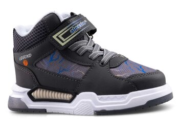 Alessio 042 Patik Cilt Su İtici Işıklı - Füme/Sarı/Buz Füme T - Alessio