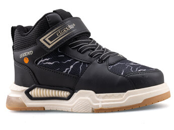 Alessio 042 Patik Cilt Su İtici Işıklı - Siyah/Bej/Bej/Krep.T - 1