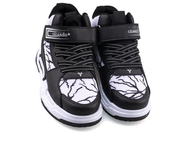 Alessio 042 Patik Cilt Su İtici Işıklı - Siyah/Beyaz/B.S.T - 2