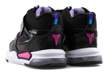 Alessio 042 Patik Cilt Su İtici Işıklı - Siyah/Lila B.S.T - 3