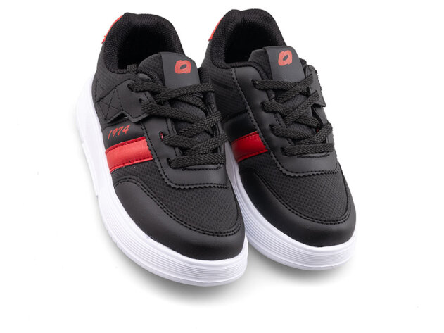 Alessio 048 Patik Cilt - Siyah/Kırmızı B.T - 2