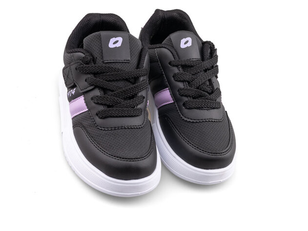 Alessio 048 Patik Cilt - Siyah/Lila B.T - 2