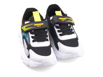 Alessio 054 Patik Anrk - Siyah/Turkuaz (Beyaz T.) - 2