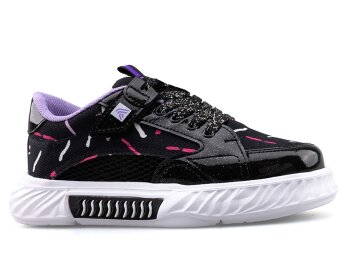 Alessio 055 Filet Keten - Siyah/Lila B.T - Alessio