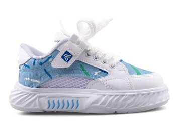 Alessio 055 Patik Keten Işıklı - Beyaz/Mavi B.T - Alessio