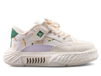 Alessio 055 Patik Keten Işıklı - Ekru/Ekru/T. - Alessio