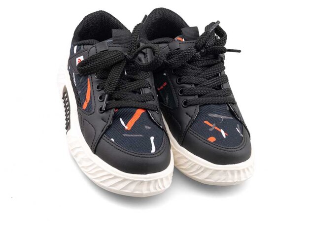 Alessio 055 Patik Keten Işıklı - Siyah/Kırmızı/Bej T. - 2