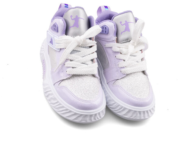 Alessio 537 Patik Cilt - Beyaz/Simli B.T - 2