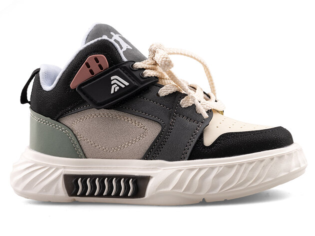 Alessio 537 Patik Cilt - Siyah/Bej/Yeşil/Bej.T - 1