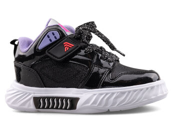 Alessio 537 Patik Cilt - Siyah/Simli B.T - Alessio