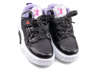 Alessio 537 Patik Cilt - Siyah/Simli B.T - Alessio