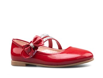 Anıl 022 Patik Babet Cilt - Kırmızı - Anıl Bebe