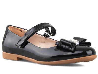 Anıl 023 Taşlı Bebe Babet Cilt - Siyah - 1