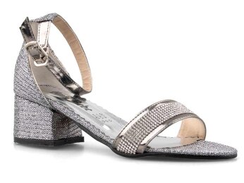 Anıl Tekbant Filet Ökçeli - Platin - Anil