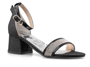 Anıl Tekbant Filet Ökçeli - Siyah - Anil