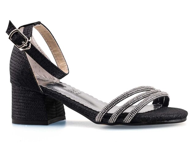 Anıl Üçbant Patik Ökçeli - Siyah - 1