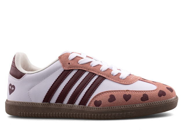 Boulder 1726 Garson Cilt - Beyaz/Bordo/Kalplı - 1