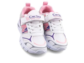 Carby 130 Patik Anrk Işıklı - Beyaz/Pembe/Buz/Mor/B.T - Carby