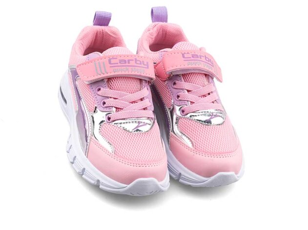 Carby 132 Patik Anrk Işıklı - Pembe/Parlak/Lila B.T - 2