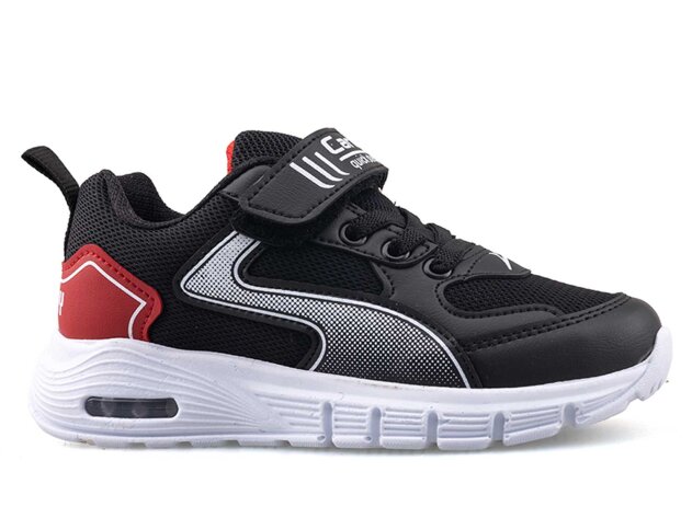 Carby 132 Patik Anrk Işıklı - Siyah/Beyaz/Kırmızı/B.T - 1