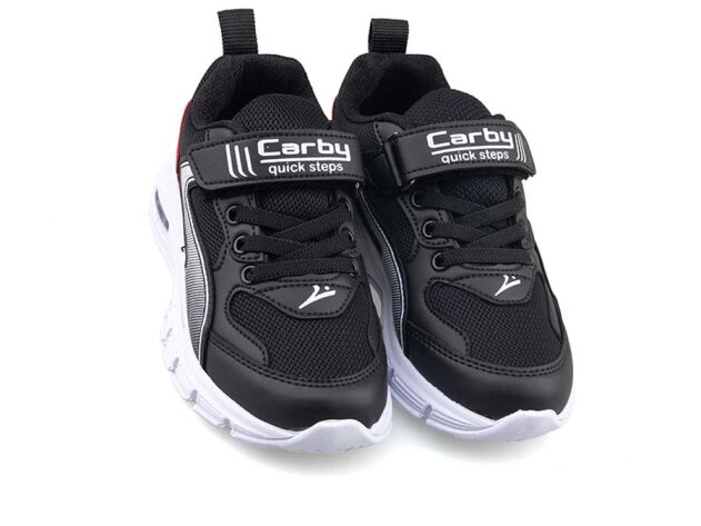 Carby 132 Patik Anrk Işıklı - Siyah/Beyaz/Kırmızı/B.T - 2